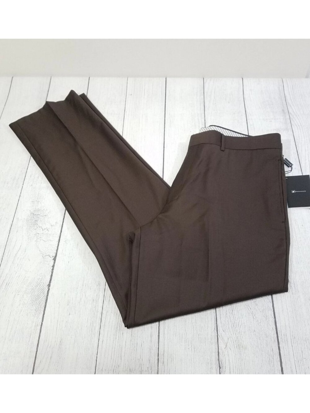 Bachrach Wool Dress Pants Mens Size 36 36x35 Brown